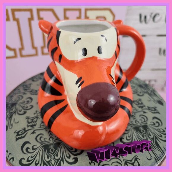 💕 NWT Tigger Multicolor 14 oz Coffee Mug Disney Cheerful Cup #7207 💕 - Picture 1 of 5